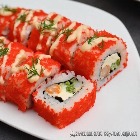 Ленивые роллы с крабовыми палочками за 15 минут