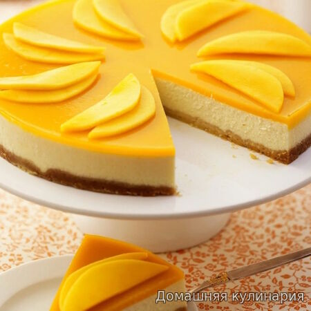 Рецепт приготовления чизкейка с манго