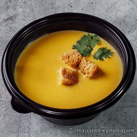 Суп-пюре с лисичками и плавленым сыром