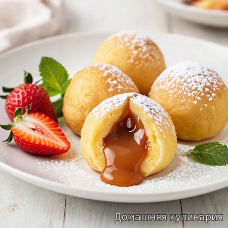 Творожные шарики со сгущенкой